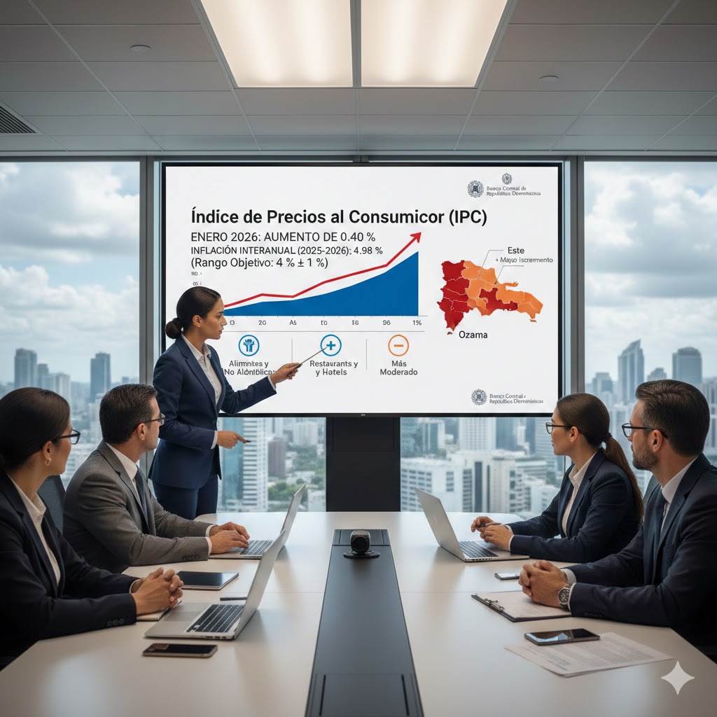 Inflación de enero se ubica en 0.40 %, dentro del rango meta del Banco Central