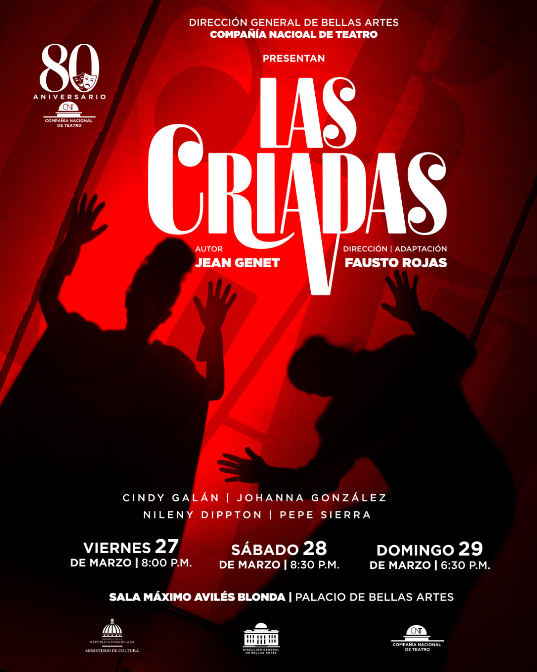 La Compañía Nacional de Teatro inicia la celebración de su 80 aniversario con “Las Criadas»