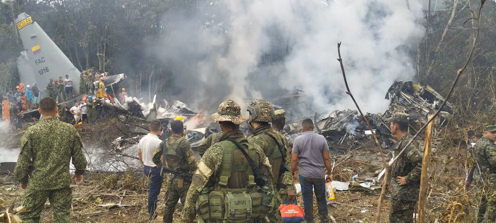 Gobierno de Colombia decreta tres días de duelo por accidente aéreo en Putumayo que dejó 69 militares fallecidos