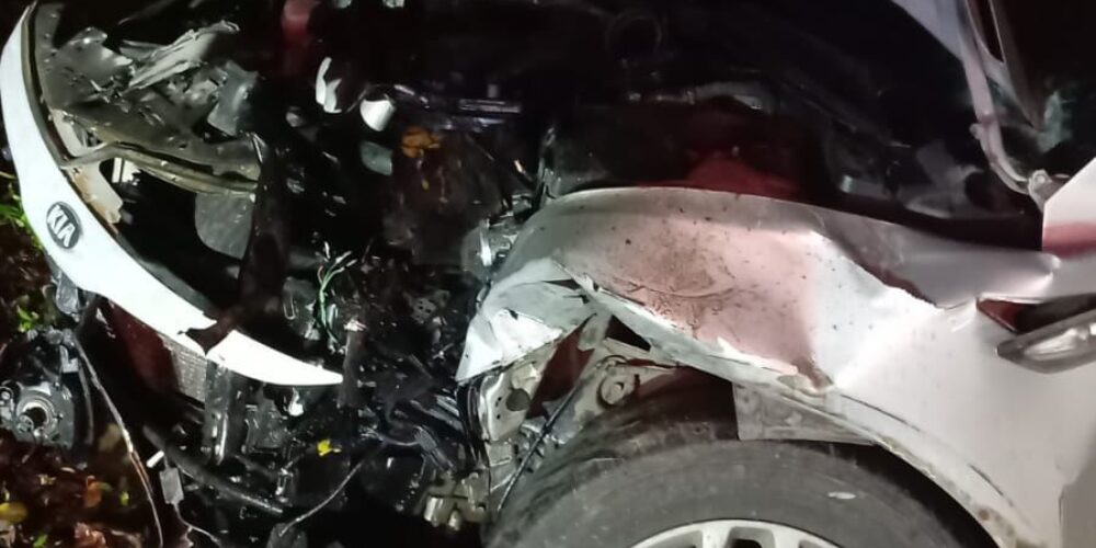 Accidente de tránsito en la recta de Buena Vista deja dos personas heridas