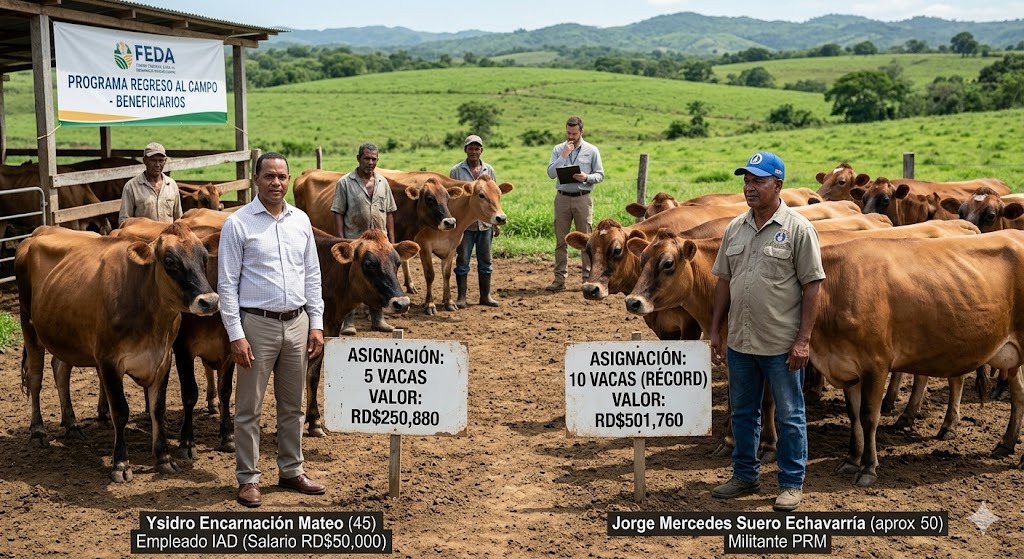 Beneficiarios del programa “Regreso al Campo” del FEDA concentraron hasta diez vacas