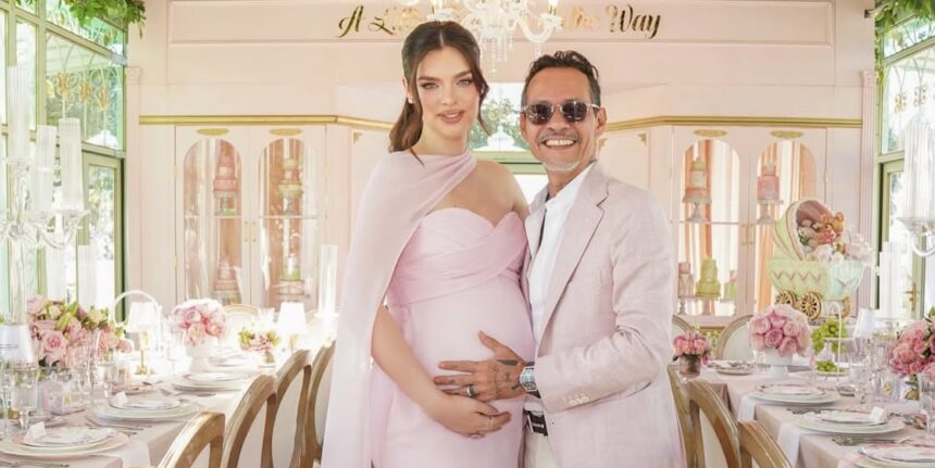 Celebridades acompañan a Marc Anthony y Nadia Ferreira en baby shower de su princesa