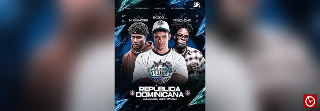 Éxodo, Numenosis y Yenky One representarán RD en la Freestyle World Cup 3 vs 3