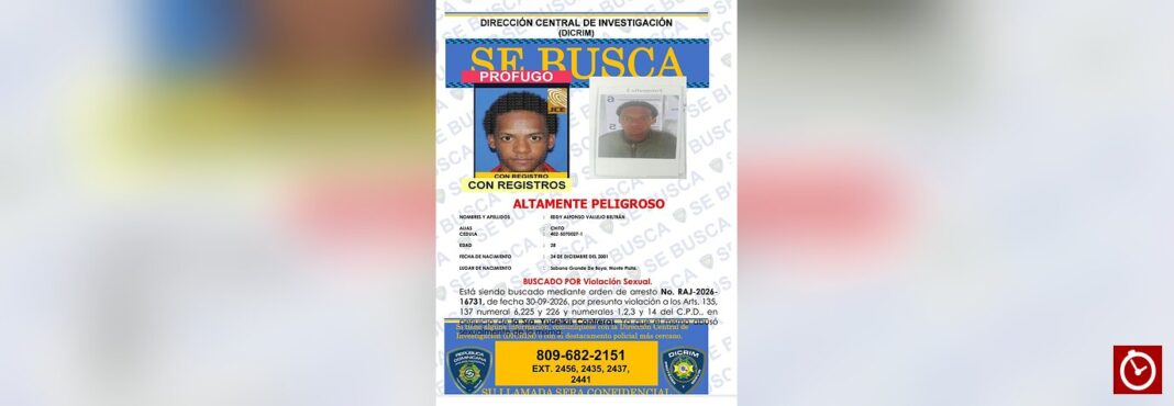 DICRIM busca a “Chito” por presunta agresión sexual contra una mujer en Sabana Grande de Boyá